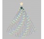 Mantello di luci per albero di Natale alto 180cm 304 gocce di luce led rgb	